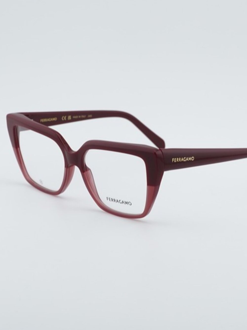 Salvatore Ferragamo SF2971 601 Eyeglasses Red 53mm Cat Eye Frame